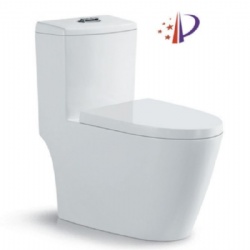 Siphonic one-piece toilet
